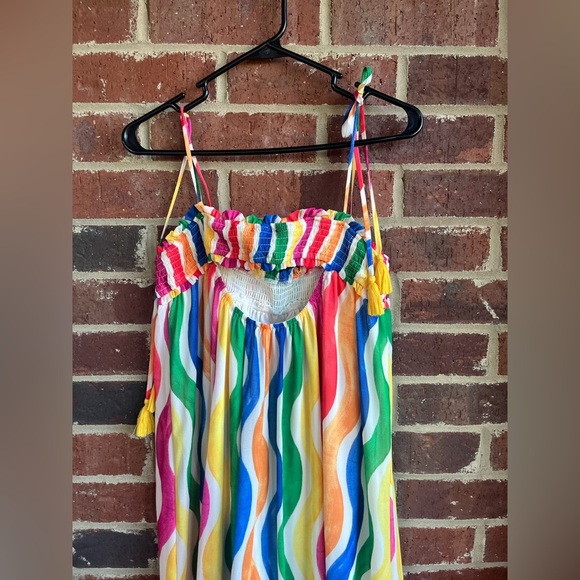 Flying Tomato Classic Love Rainbow Maxi Dress Size Large - Picture 5 of 10
